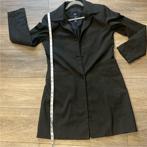 GAP Women's Charcoal Gray Dress Coat - Picture 6 of 9